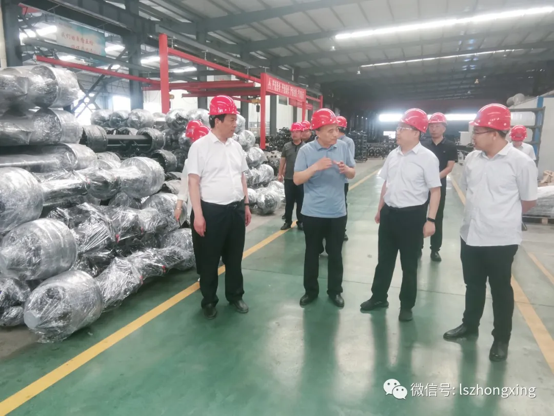 Leaders from Liangshan County Committee, Economic Development Zone, and Industrial and Commercial Bank of China Liangshan Branch Visit Zonxin for Inspection and Guidance Work